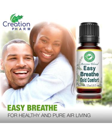 Easy Breathe Essential Oil Blend | Peppermint Eucalyptus & More | Aromatherapy by Creation Pharm - International Shipping Available - Buy Online on GoSupps.com