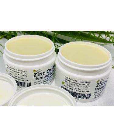 Urban ReLeaf Zinc Oxide Salve Set of 2 - Heal & Soothe Skin, First Aid for Burns, Rashes & Scrapes, 100% Natural Formula, Safe for Delicate Skin - Buy Online on GoSupps.com