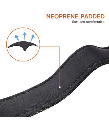 Heele Reflective Dog Collar - Soft Neoprene Padded Nylon for Small Medium Large Dogs - Adjustable Sky Blue (26-38cm) - Buy Online on GoSupps.com