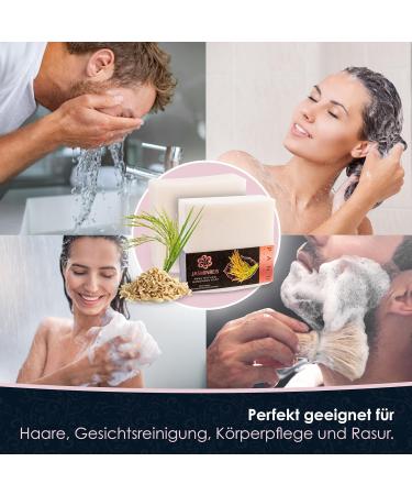 Panu Jasmine Rice Soap Bar - Vegan Natural Shower Gel & Shampoo - 110g for All Skin Types - Premium Solid Soap - Buy Online on GoSupps.com