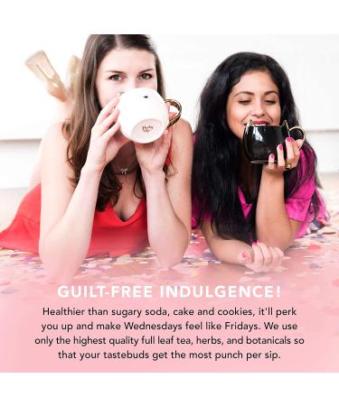 Pinky Up Red Velvet Cake Tea - Yerba Mate Herbal, 80-85mg Caffeine, Gluten Free, 25 Servings - Buy Online on GoSupps.com