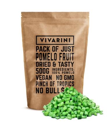 Vivarini Candied Pomelo 500g | Sweet and sour, exotic flavor | Healthy snack | Ideal complement to infusions, dishes and desserts | Valuable source of nutrients | Candied pomelo in cubes | 0.5kg