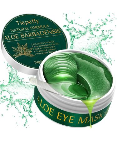 Under Eye Patches Aloe Vera Eye Masks for Puffy Eyes Collagen Eye Patches Dark Circles Under Eye Treatment Women Under Eye Bags Removal and Anti Wrinkle Hydrating Skincare 30 Pairs