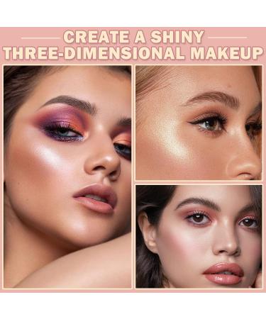 Highlighter Makeup Palette - Long Lasting Shimmer & Glitter Highlighter for Women | Professional Face Highlighter Powder -02 - Buy Online on GoSupps.com