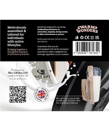 WarmWonders Gold - 10 Mugs Hot Drink Set - Coffee and Tea Gift Basket - Includes Assortment of Gold Coffee Tea Bags Biscuits Semi Milk Sticks and More - Airport Security Approved Gift Basket - Buy Online on GoSupps.com