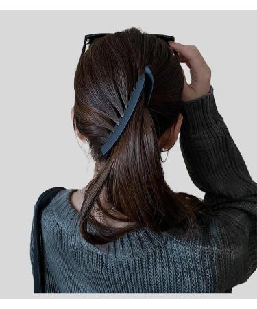 4-Pack Vintage Banana Hair Clips for Thick Hair - Multi-Color Ponytail Clasp for Women & Girls - Buy Online on GoSupps.com