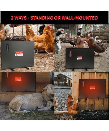 MQ 140W Chicken Coop Heater - Compact Heat Plate for Pets - Includes Thermometer Sticker - Ideal for Chicks, Cats, Dogs, Rabbits, and Under Desk Heating - Buy Online on GoSupps.com