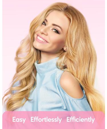 Wavytalk 1 Inch Rotating Curling Iron - Effortless Waves Self-Rotating Barrel Up to 430 F Dual Voltage Rose Gold - International Shipping Available - Buy Online on GoSupps.com