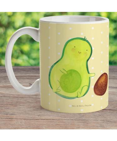 Mr. & Mrs. Panda Kinder Mug - Avocado Kern Rolls | Perfect Gift for Baby Parties Veggie Lovers and Camping | Vegan Yellow Plastic Travel Cup - Buy Online on GoSupps.com