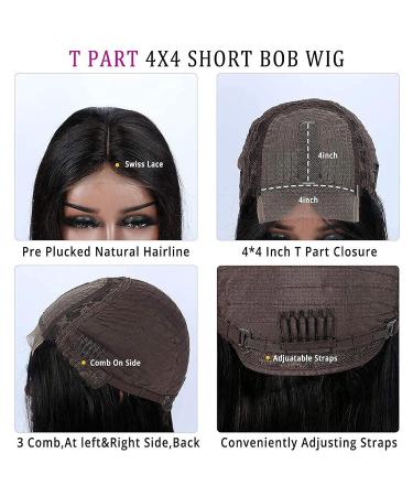 Belaved Ombre Blonde Highlight Brown Bob Wig 14 | Brazilian Remy Human Hair 4x1 Lace Front | Natural Hairline | Glueless 150% Density - Buy Online on GoSupps.com