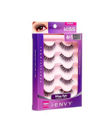 iEnvy by Kiss So Wispy 03 Strip Eyelashes 5 Pair Value Pack - Natural Wispies Style - 10 Count - Buy Online on GoSupps.com