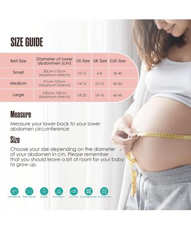 Maternity Belly Band Abdominal Binder Black | Elastic Waist Support for Prenatal Pregnancy | Pelvic Pain Relief & Back Brace | Breathable Tummy Bump Sling Belt - Large - Buy Online on GoSupps.com