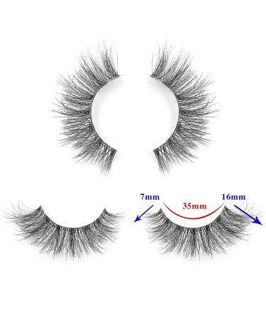 IFLOVEDEKD Handmade 3D Wispy Fake Eyelashes - 10 Pairs | Natural Look, Reusable, Short Mink Lashes with Clear Band for Fluffy Fashion Statement - Buy Online on GoSupps.com
