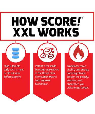 Force Factor Score! XXL Male Enhancement Pills - 30 Tablets for Strength & Stamina - Buy Online on GoSupps.com