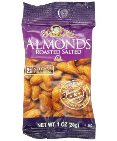 Madi K's Roasted and Salted Almonds, 1-Ounce Bags (Pack of 48)