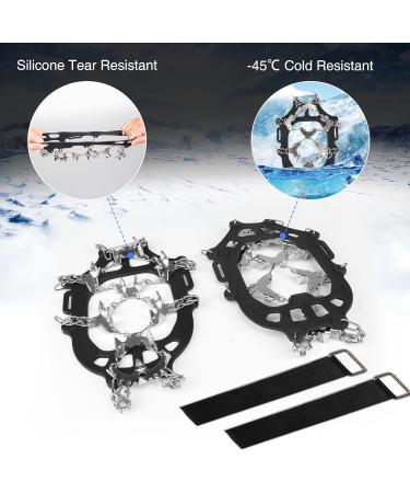 Bluever Ice Klampen Crampons - 32 Stainless Steel Spikes for Mountain Shoes | Ideal for Hiking Trekking Climbing & Winter Activities | XL Size Available - Buy Online on GoSupps.com
