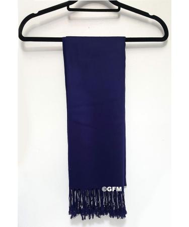 GFM Smooth Shiny Surface Pashmina Style Scarf in Purple Blue - L9 - Buy Online on GoSupps.com