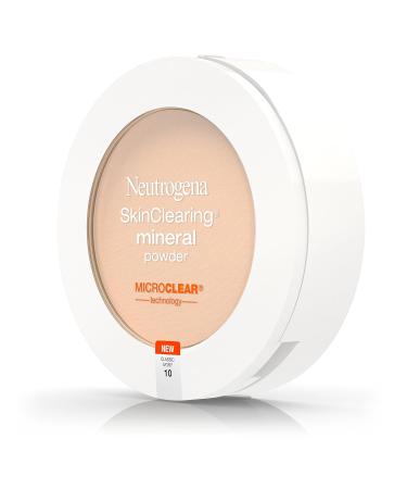 Neutrogena SkinClearing Mineral Powder Classic Ivory 10 - Pack of 2 - 0.38 Ounce | SkinClearing Formula for Flawless Skin - Buy Online on GoSupps.com