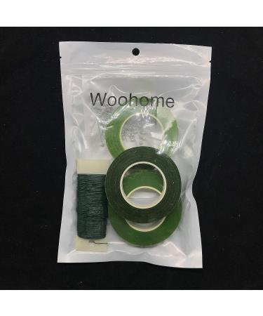 Woohome Floral Arrangement Tool Kit 3 Roll of 1/2 Inch Floral Tapes  1 Roll of 22 Gauge Floral Paddle Wire and 100 PCS Ball Head Pins for Wedding Bouquet DIY 5 - Buy Online on GoSupps.com