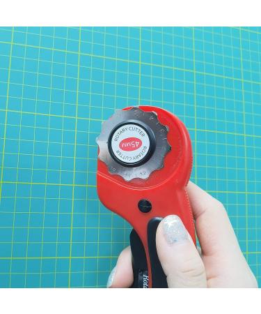 Fabric Cutting Blades Refill - 28/45/60mm SKS-7 Blades for Quilting, Scrapbooking, Sewing - Fits Fiskars, OLFA, Martelli, Dremel, Truecut, DAFA - Red Color - Buy Online on GoSupps.com