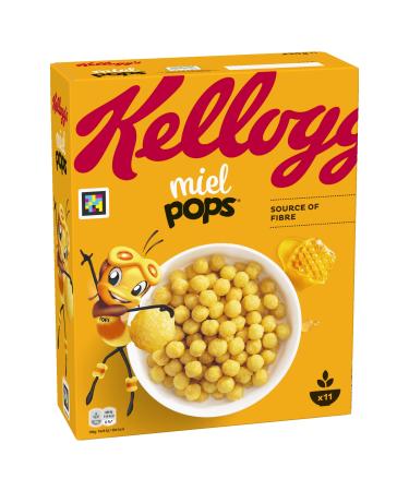 Kellogg's Honey Pops Loops Original Breakfast Cereals 330g