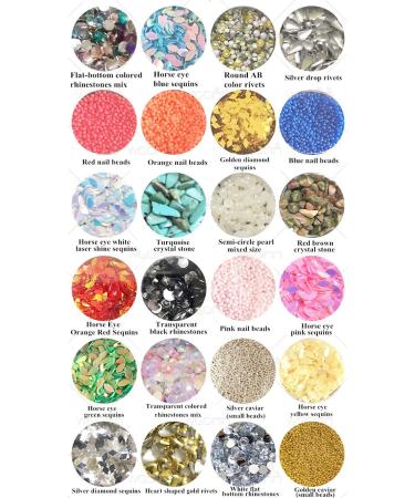 Joligel 3D Nail Decorations Set - 48 Bottles for Manicure Pedicure & DIY - Sequins & Accessories for Stunning Nail Art & Eye Makeup - Buy Online on GoSupps.com