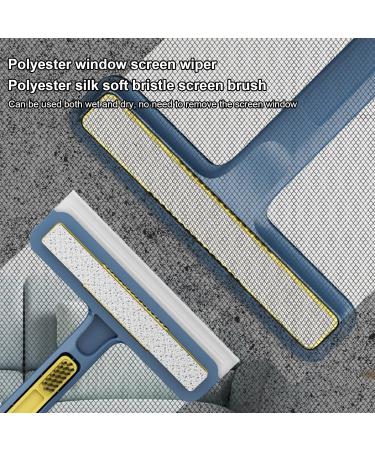 Neamou Mesh Screen Cleaner Brush - 4-in-1 Window Screen Net Mesh Cleaner Wet And Dry Dual-Use Window Cleaner Tool Pet Hair Brush For Screen Sofa Wall Cleaning Blue - Buy Online on GoSupps.com
