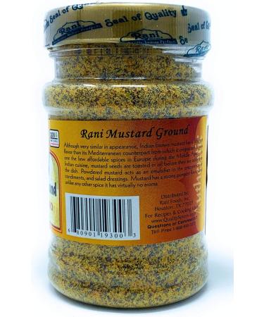 Rani Mustard Seeds Ground Powder Spice (Rai Sarson) 3oz (85g) All Natural Gluten Friendly | NON-GMO | Vegan | Indian Origin - Buy Online on GoSupps.com