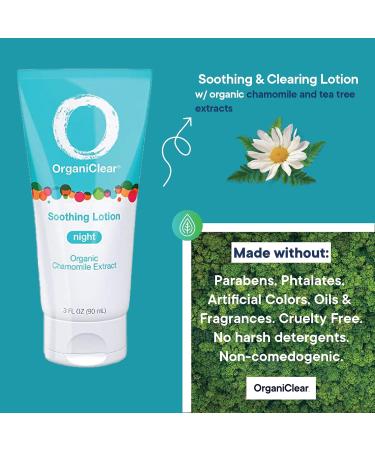 Soothing Facial Lotion | Calming Night Cream for Blemishes & Breakouts | Gentle Vegan Formula | 90 Day Supply - 3 oz - Fragrance & Cruelty Free - Buy Online on GoSupps.com