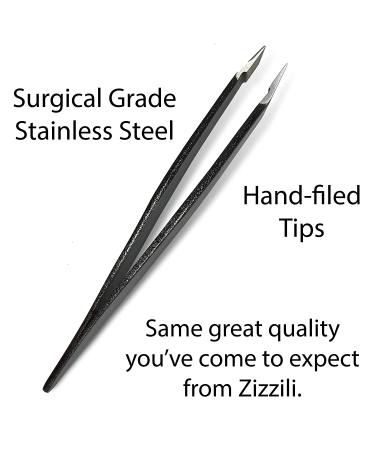Zizzili Basics Mini Slant Tweezers - Precision Eyebrow and Facial Hair Removal (Midnight Ombre) - Buy Online on GoSupps.com