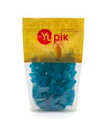 Yupik Jelly Blue Whales 1 kg Whale-Shaped Candies Blue Raspberry Flavor Chewy Gummies Fun Treat Sweet Candy Delicious Snack Ideal for Gifting Holidays & Baking 1 kg (Pack of 1)