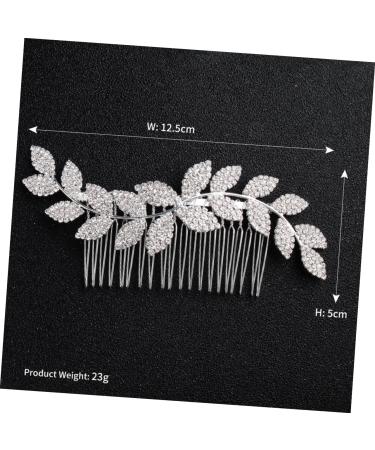 FRCOLOR Wedding Tiara Tiara Bridal Side Comb Crystal Hair Comb Bridal Comb Wedding Hair Comb Wedding Hair Accessories Bride Simple Wedding Headpiece - Buy Online on GoSupps.com