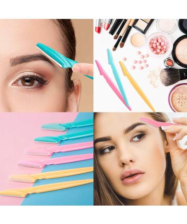 12-Piece Eyebrow Shavers & Facial Razors for Women & Men - Portable Hair Remover for Face Body & Eyebrows in 3 Colors - Buy Online on GoSupps.com