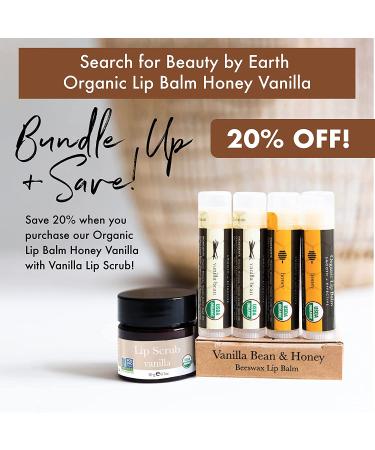 Organic Vanilla Lip Scrub - Exfoliate, Moisturize & Care for Chapped Lips - 0.7 oz - Buy Online on GoSupps.com