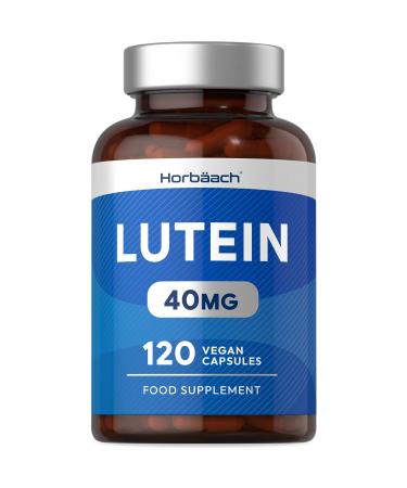 Lutein Supplement for Eyes | 40mg | 120 Vegan Capsules | High Strength Vision Support | No Artificial Preservatives | by Horbaach