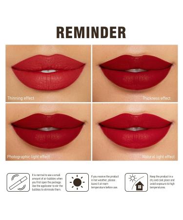 MAKI YIKA Dark Red Lipstick for Women Color Stay Long Lasting Lipsticks, No Smudge Matte Liquid Lipstick Transferproof Cruelty-Free Lip Color | PARTY GO - Buy Online on GoSupps.com