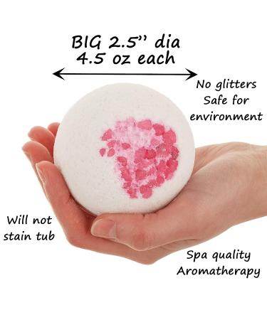 360Feel Bath Bombs Gift Set - 6 Large USA Made Organic Bath Fizzies with Essential Oils - Aromatherapy for Women, Men, and Kids - Buy Online on GoSupps.com