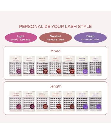 i-ENVY Cluster Palette Lash Refill | DIY Customizable False Eyelashes | Varied Length Under Lash Extensions | Shop Internationally - Style #05 - Buy Online on GoSupps.com