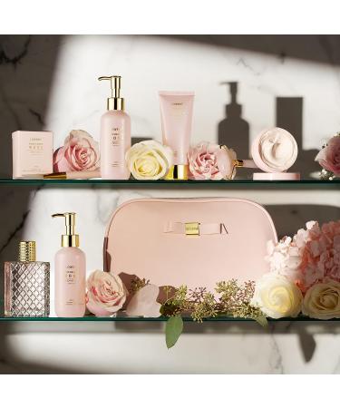 Enchanted Rose Spa Gift Basket for Women - Self Care Kit with Shower Gel, Bubble Bath, Body Scrub, Mud Mask, Perfume - Spa Kit Birthday Gift for Women, Mom, Sister, Mother's Day - Buy Online on GoSupps.com