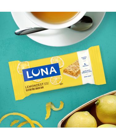 LUNA Bar - LemonZest Flavor - Gluten Free Snack Bars - Non-GMO - Protein Bars - Made with Organic Oats - Value Pack (12 Pack) Lemon Zest, 12ct 12 Count (Pack of 1) - Buy Online on GoSupps.com