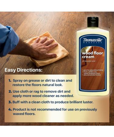 Thomasville Wood Floor Cream 16 Oz | Multisurface Wood Cleaner Polish & Quick Shine Restorer for Furniture & Cabinets | Best House Cleaning Supplies - Buy Online on GoSupps.com