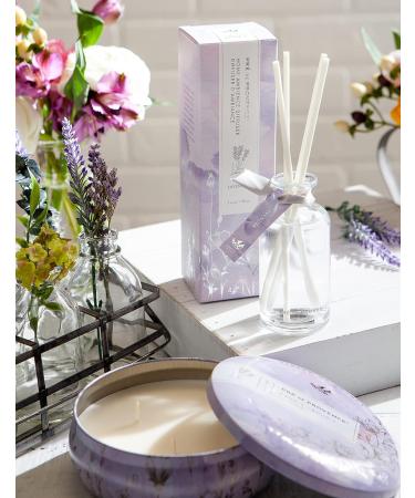 Pre de Provence Lavender 3 Wick Candle Tin - Heritage Home Fragrance Collection | 10.5 oz | International Shipping - Buy Online on GoSupps.com