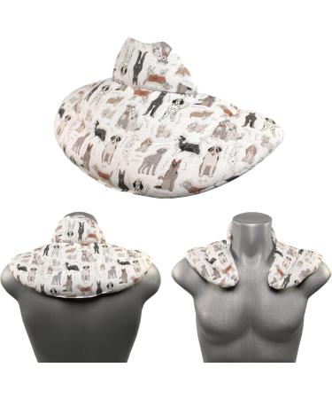Organic Dogs Neck Pillow with Stand-Up Collar | Rapeseed Heat Pad for Comfort - International Shipping - Buy Online on GoSupps.com
