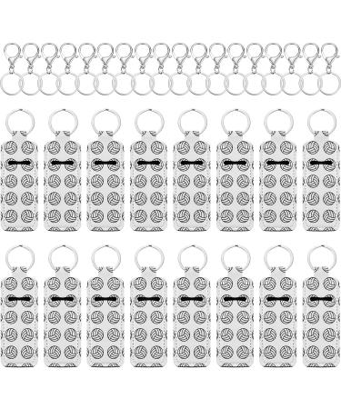 16 Pieces Volleyball Chapstick Holder Keychains Volleyball Lipstick Balm Holder Keychain Clip-on Chapstick Sleeve Pouch with 16 Pieces Metal Clip Cords for Chapstick Tracker - Buy Online on GoSupps.com