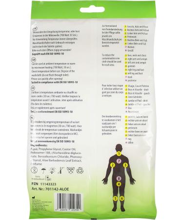 Medi-Inn+ Wet Disposable Wash Gloves | Premium Aloe Vera Washcloths | Soft Touch | 48 Pieces for Gentle Cleaning - Buy Online on GoSupps.com