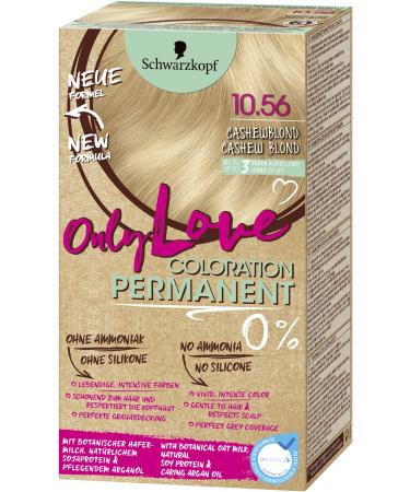 ONLY love coloring 10.56 cashewblond level 3 (3 x 143 ml) permanent hair color for lively healthy looking hair without ammonia and silicones 3 g (1 Pack)
