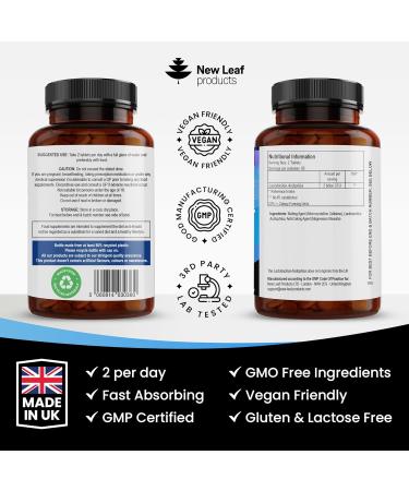 Probiotic Supplements Acidophilus Probiotic Tablets High Strength - Digestive & Gut Health Supplements Lactobacillus Probiotics for Gut Health - Vegan GMO-Free Gluten-Free GMP UK Made 120 Tablets 120 count (Pack of 1) - Buy Online on GoSupps.com