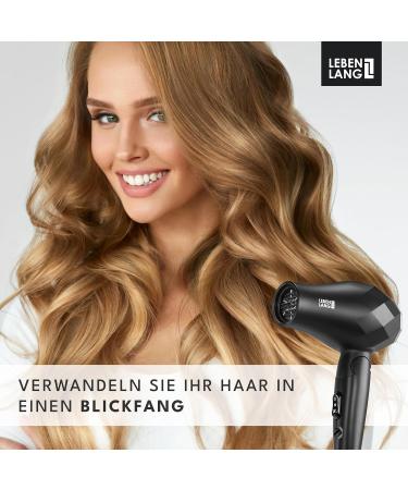 Life Long-Haul Foldable Mini Hair Dryer with Travel Bag | Dual Tension & Quiet Styling Nozzle | Perfect for Travelers and Cruises - Black/Silver - Buy Online on GoSupps.com