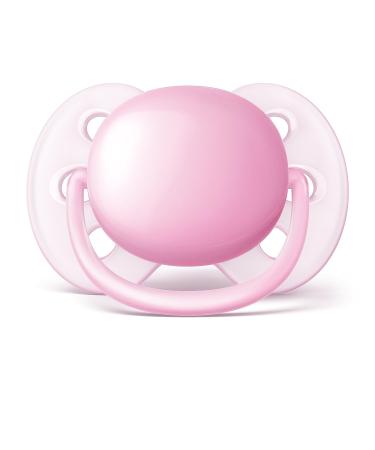Philips AVENT Ultra Soft Pacifier 0-6 Months Pink/Peach 4 Pack - SCF213/40 - 4 Count - Buy Online on GoSupps.com