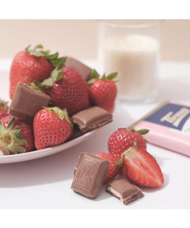 Tirma Milk Chocolate Filled with Yogurt Cream Strawberry Flavored Chocolate Bar 103g | Creamy Chocolate | Sweet Snacks | Chocolate Dessert - Buy Online on GoSupps.com